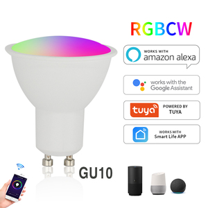 Tuya WiFi Smart GU10 Spotlight 5W LED Bulb APP Control Dimmable Alexa Google Assistant Home Compatible Indoor Lighting