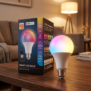 Fxpot Smart Led Light High Quality Factory Price RGB Dimmable Color E26/E27/B22 for AC110V 9W Bulb Alexa CE Certified